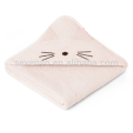 Toalha de banho de bebê com capuz personalizado, toalha de gato em Sweet Rose, 100% algodão orgânico Natural, super macio e absorvente